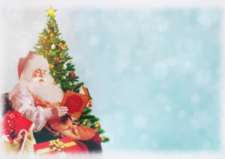 Santa claus noel christmas background