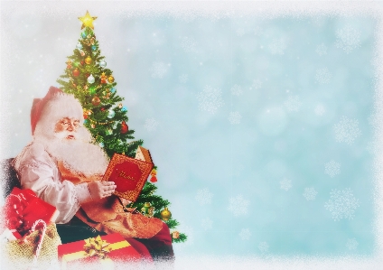 Santa claus noel christmas background Photo