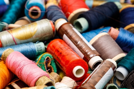 Sewing thread spool sew on Photo