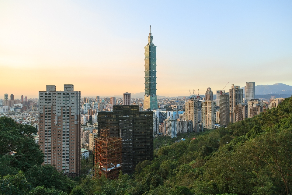 Taiwan blok menara
 siang hari daerah metropolitan
