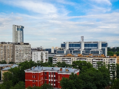 Moscow architecture buildings glass Photo