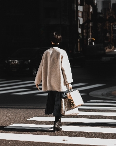 Brown sleeve bag textile Photo