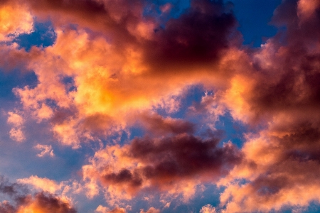 Dawn sky clouds landscape Photo