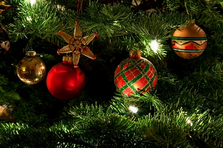 Christmas tree decoration ball Photo