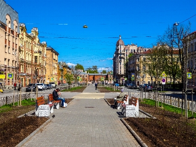 Saint petersburg street houses Photo