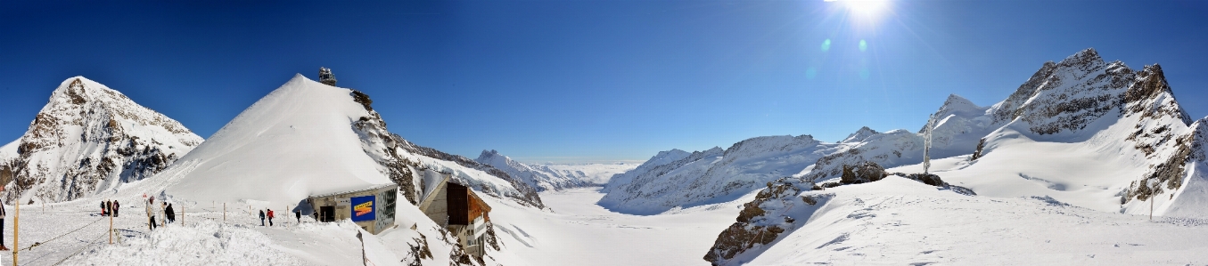 Alps nature winter blue Photo