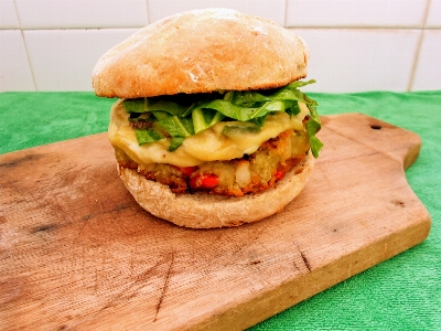 Vegan burguer food finger Photo