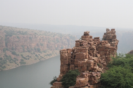 Natural rock outcrop bedrock Photo