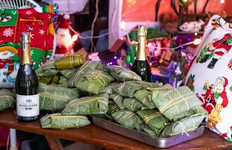 Foto Makanan botol daun kaca
