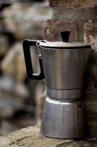 Coffee drinkware metal moka pot Photo