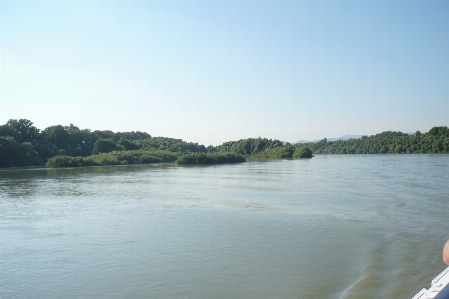 Beautiful landscape river sea Photo