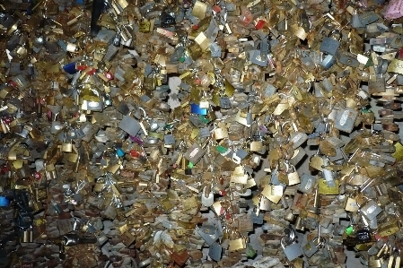 Love padlocks key collection Photo