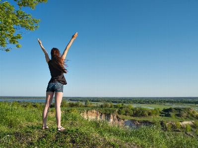 Photo Liberté femme fille été