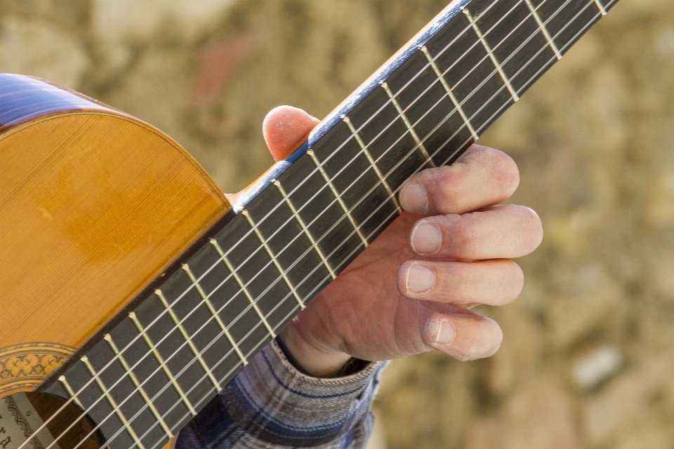 Tangan gitar
 alat musik
 bermain
