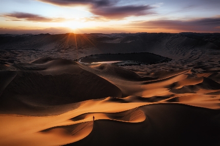 Foto Naturale paesaggio atmosfera tramonto