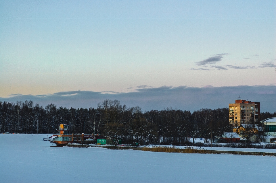 Images hiver gelé soir