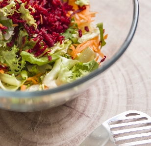 Green food garden salad recipe Photo