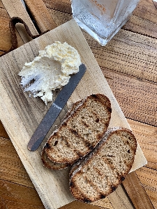 Food tableware sliced bread ingredient Photo