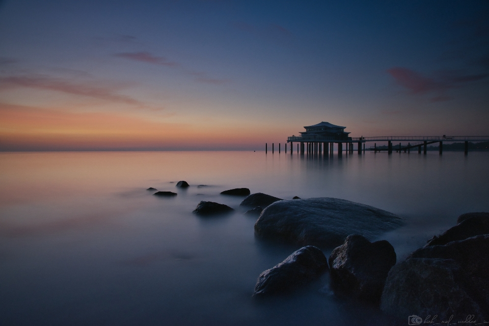 Longexporsure rocks balticsea ostsee