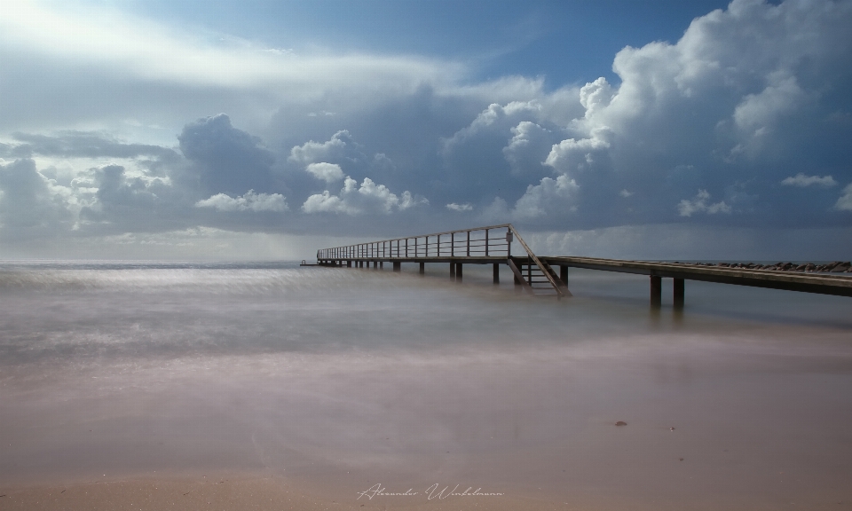 Blavand sunset beach clouds