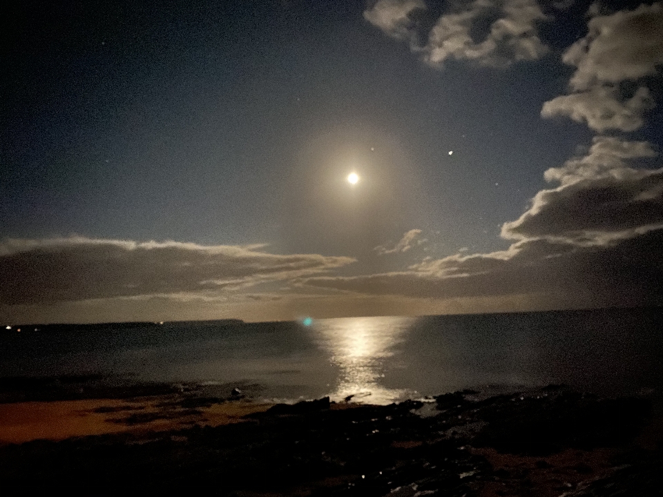 Luna noche estrellas cornualles
