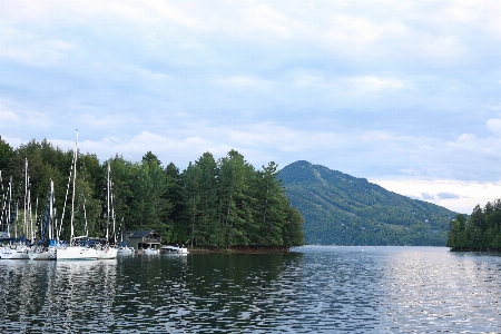 Cloud water sky boat Photo