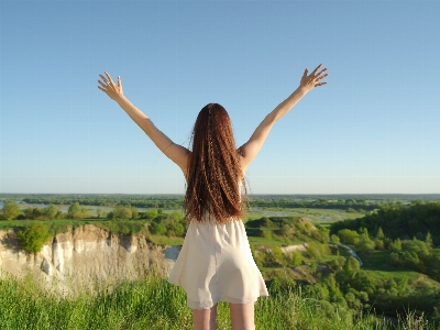 Freedom woman girl summer Photo