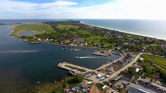 Coast hiddensee vitte drone Photo