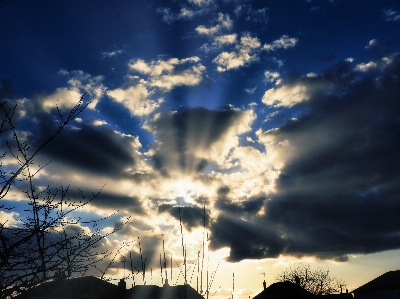 Sunset nature cloud dusk Photo