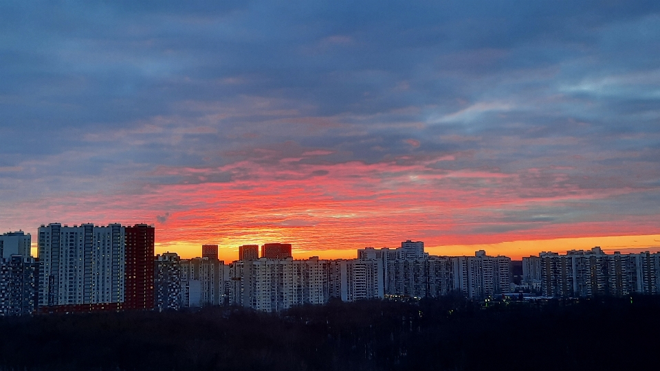 City cloud sky atmosphere