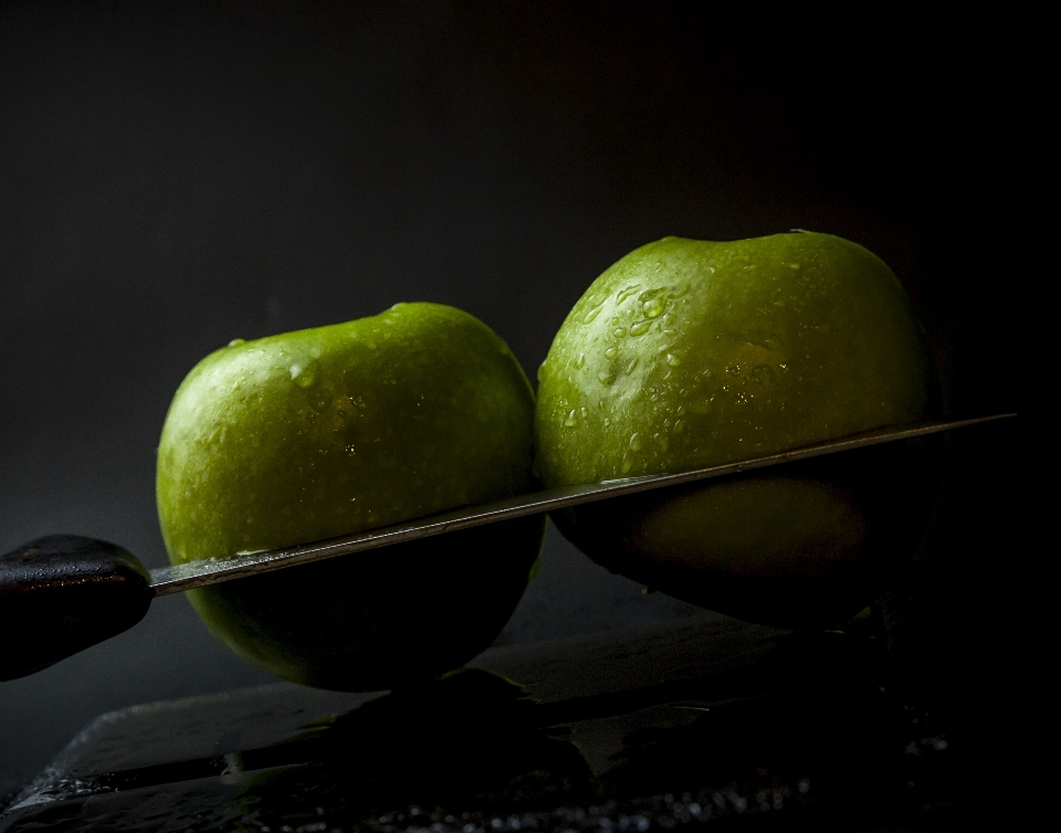 Messer apple frucht wasser