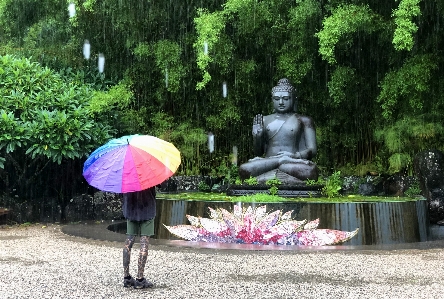 Monument tranquility statue green Photo