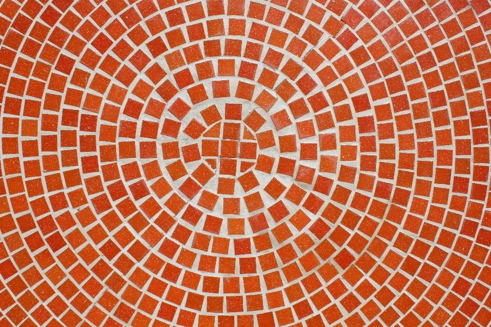 Orange art mesh pattern