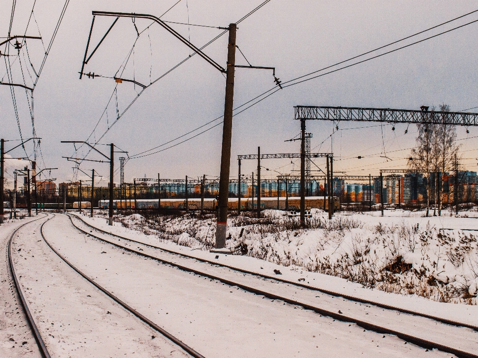 Obrazy niebo śnieg infrastruktura