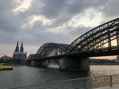 Bridge water cloud sky Photo