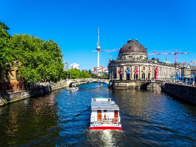 River bridge building museum island Photo