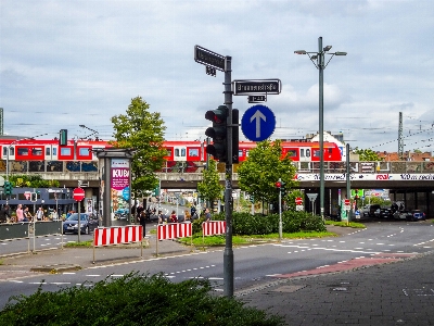 Photo Düsseldorf
 former feu de circulation panneaux