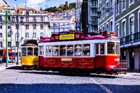 Photo Tramway
 lisbonne ville former