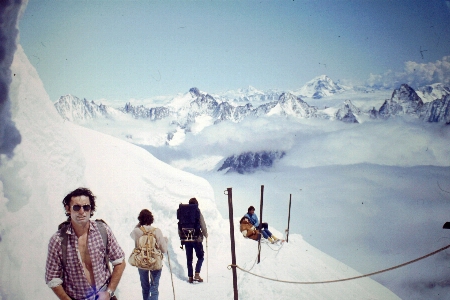 Alps snow sky mountain Photo