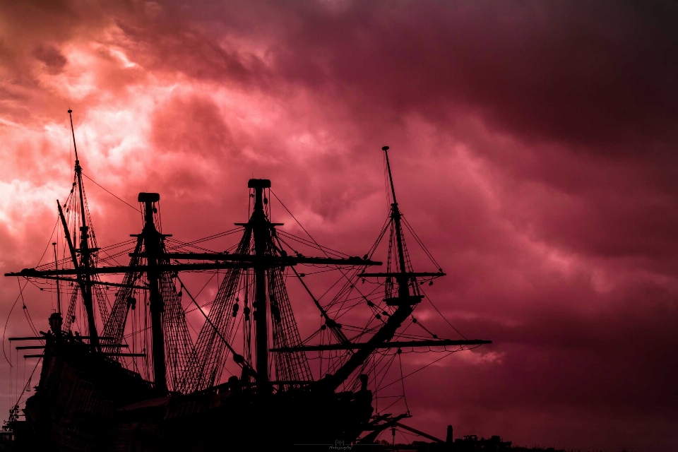 Drama nuvem céu barco