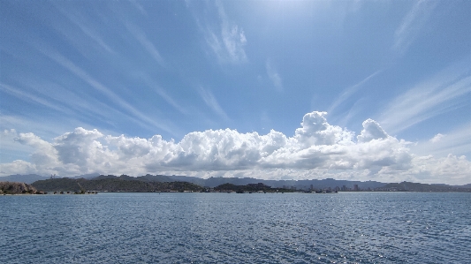 Sky sunny blue ocean Photo