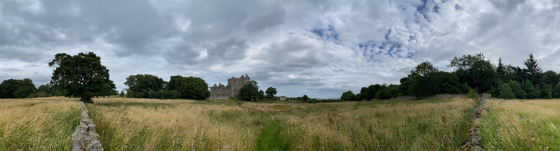 Craigmillar castle panoramic view edinburgh Photo