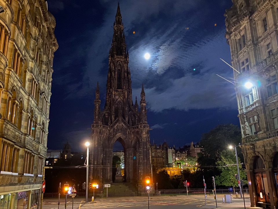 Edimburgo
 scozia uk notte