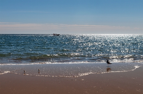 Blue sea water sky Photo