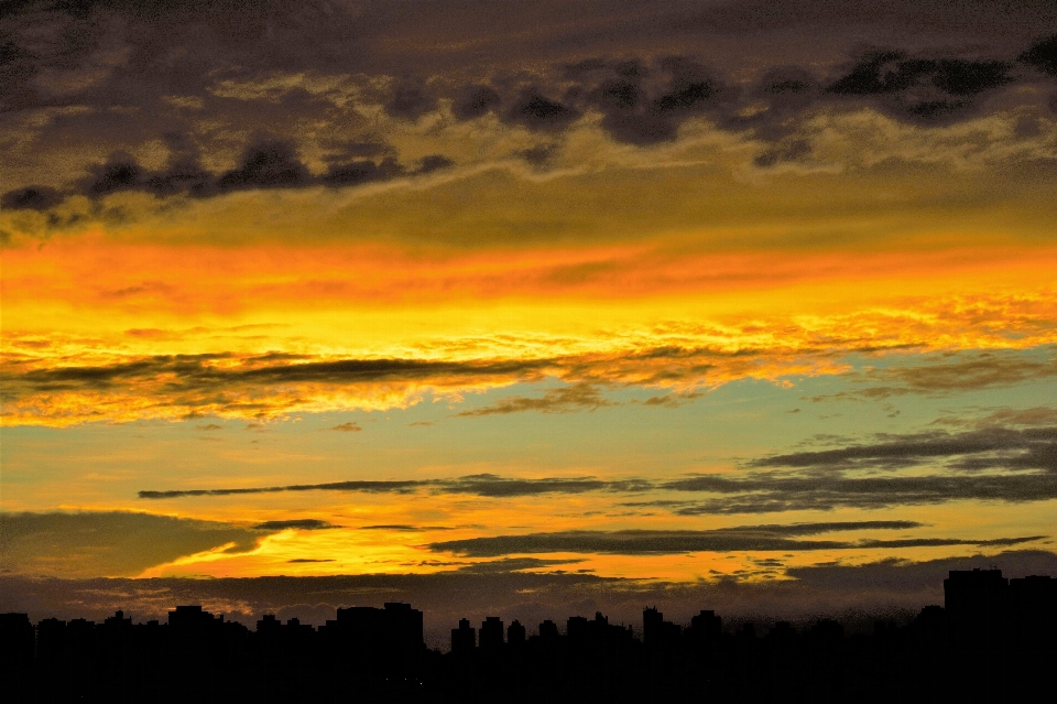 Cielo nube tramonto sole