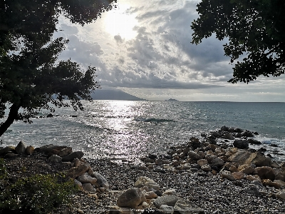 Morning greece cloud water Photo