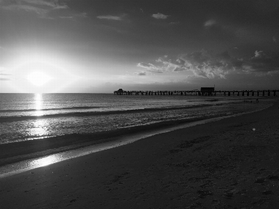 Foto Pantai tidur siang
 air awan