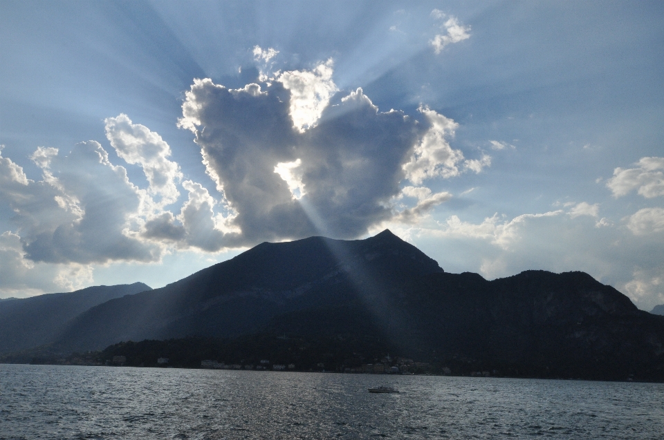 Eye sky lake clouds