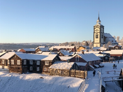 Norway mining town winter unesco Photo