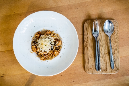 Food lunch pasta flat Photo